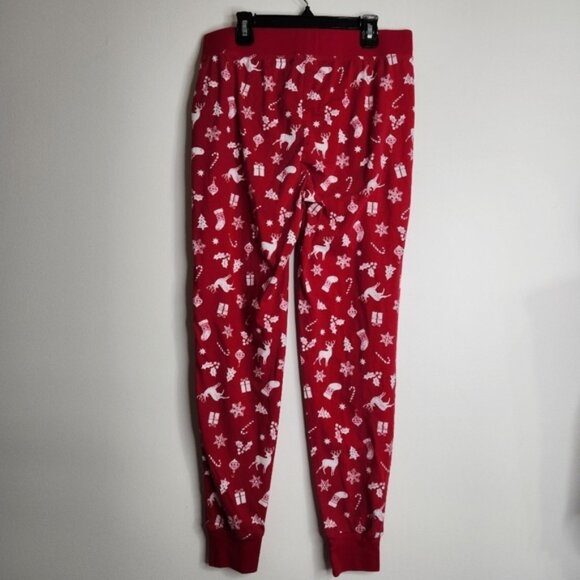 Macy's Red/White Matching Merry Bright Holiday Pajamas Set Size S Women's - Picture 10 of 13